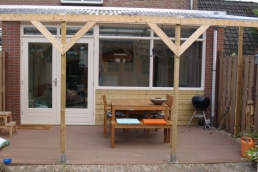 Honingzwam aanbouw klaar buitenzijde
